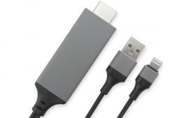 2m-es Lightning csatlakozó HDMI kábel mhl talakitó