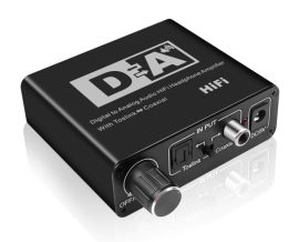 Digitális digitál analóg audio jel átalakitó konverter adapter DAC